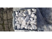 Výprodej- oblázek dekorativní 40-60mm bílé 25kg